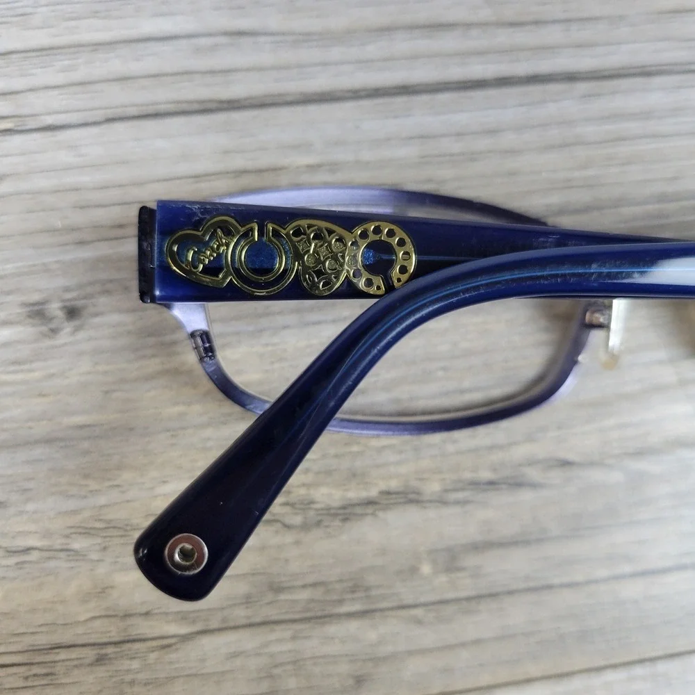 Coach Eyeglass Frames HC 5007 Willow 9047 Satin Blue Rectangular Women 52-16-135